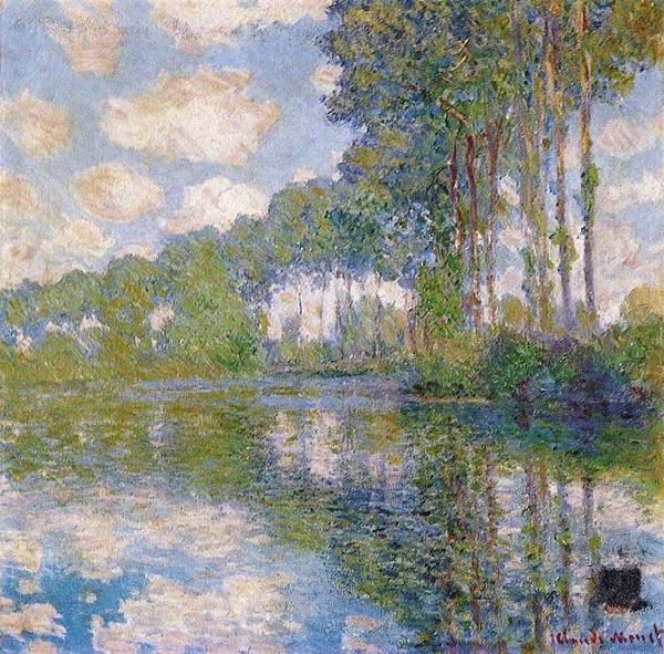 Claude Monet Pappeln on the Epte, Spain oil painting art